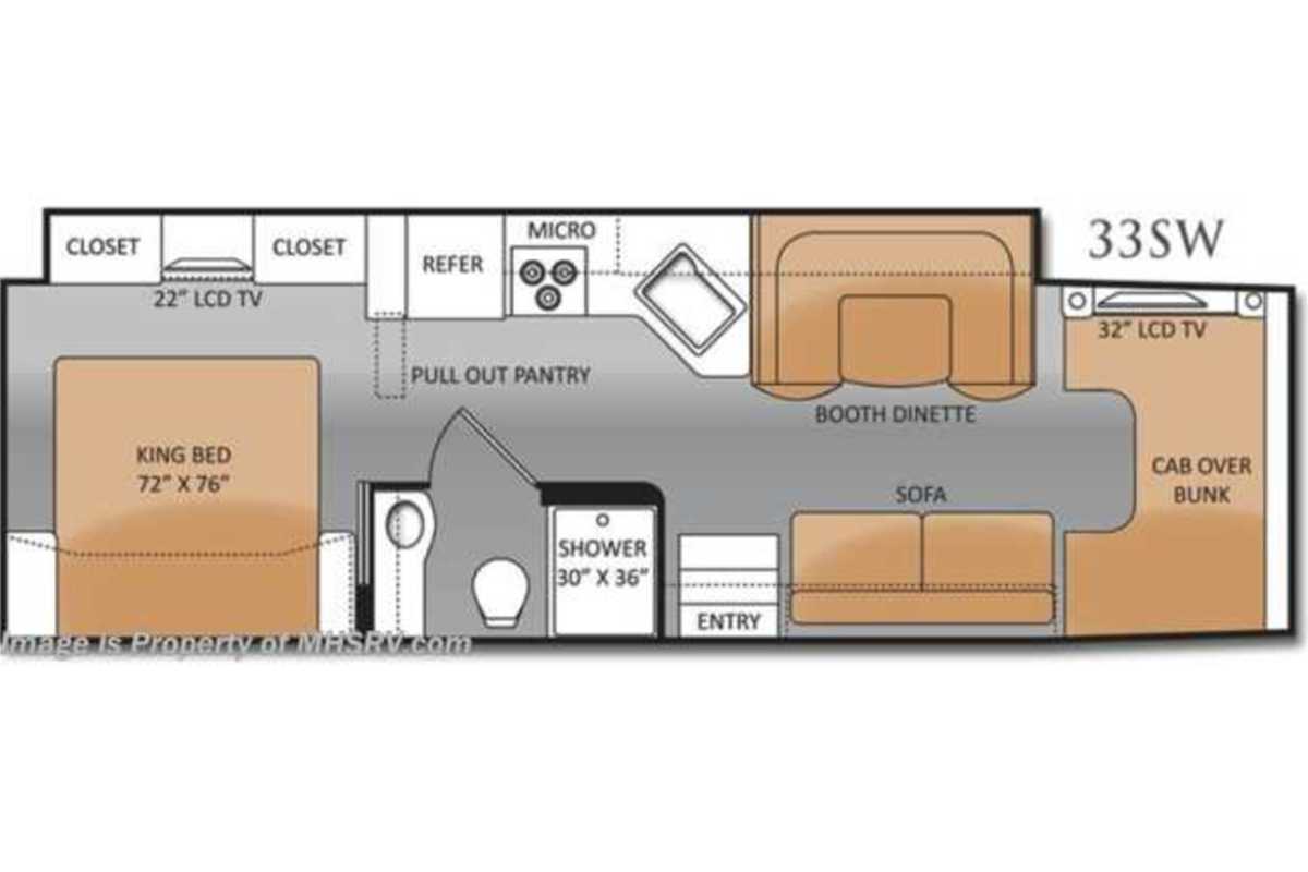 2014 Thor Motor Coach Chateau Series 33SW Scarlet HD-Max exterior with premium durable Gel-Coat, 1
