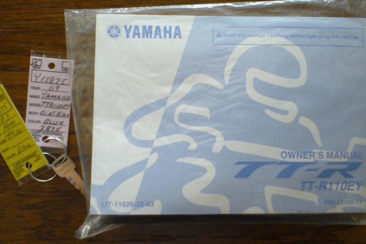2009 Yamaha TT-R110EY, 0