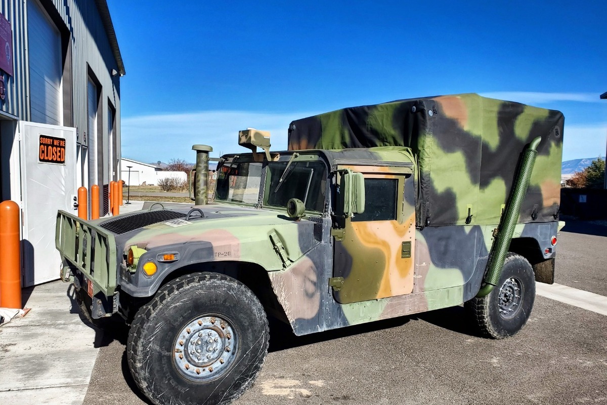 1993 AMC M998 Green Troop transport with up Armored doors, 5
