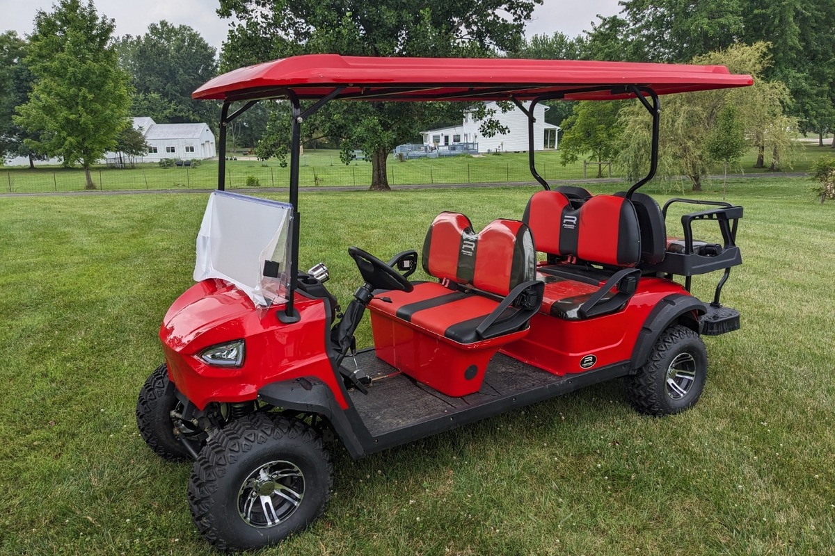 2022 Rebel Motors Six Seat Gasoline Cart, 1