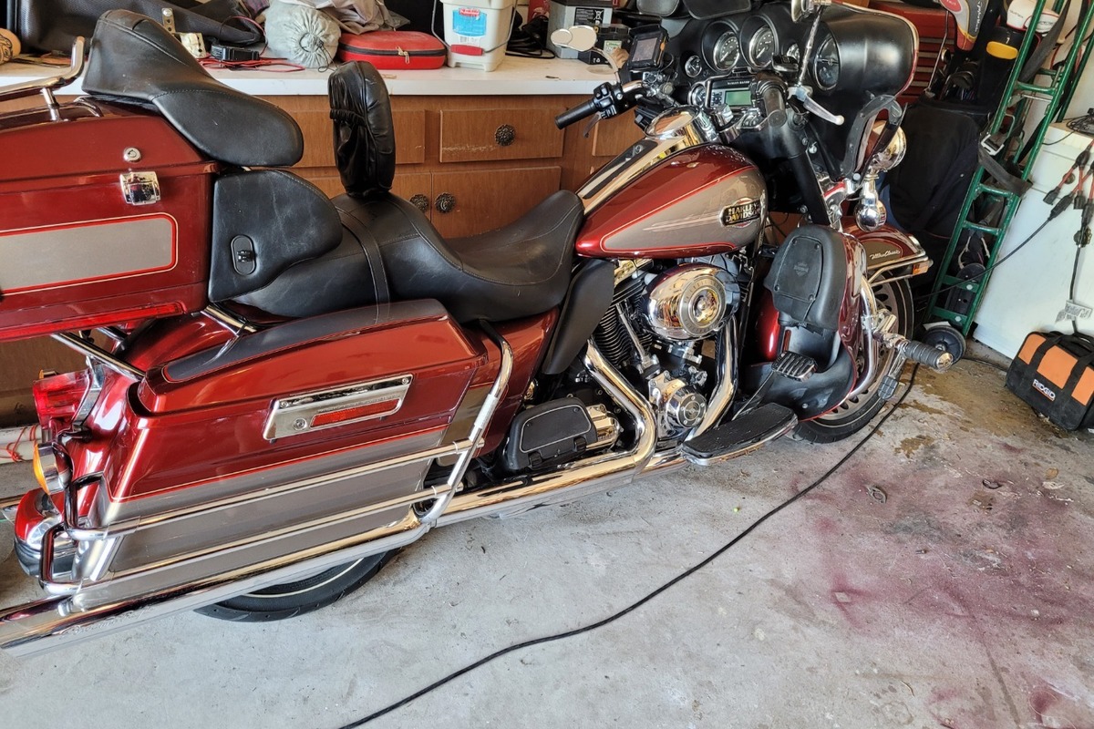 2009 Harley-Davidson electric glide Custom Classic  red touring, 6