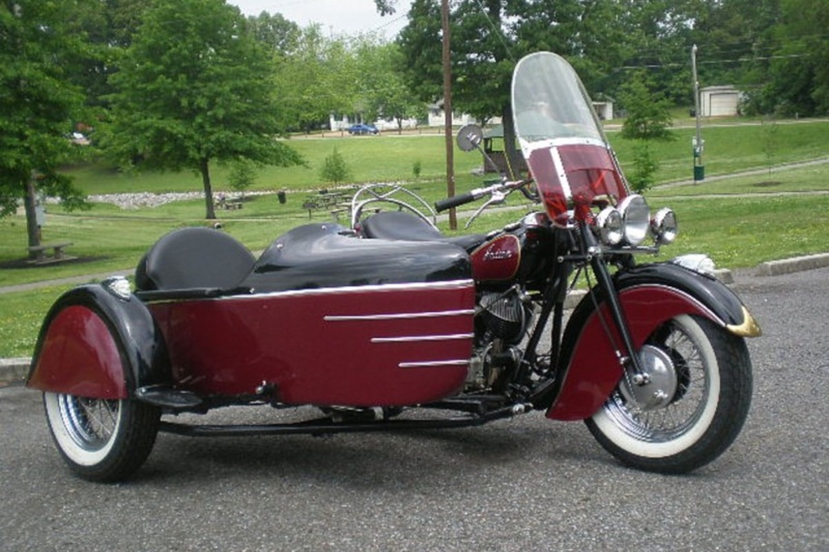 1947 Indian Chief with Orignal Indan Side Car, 6