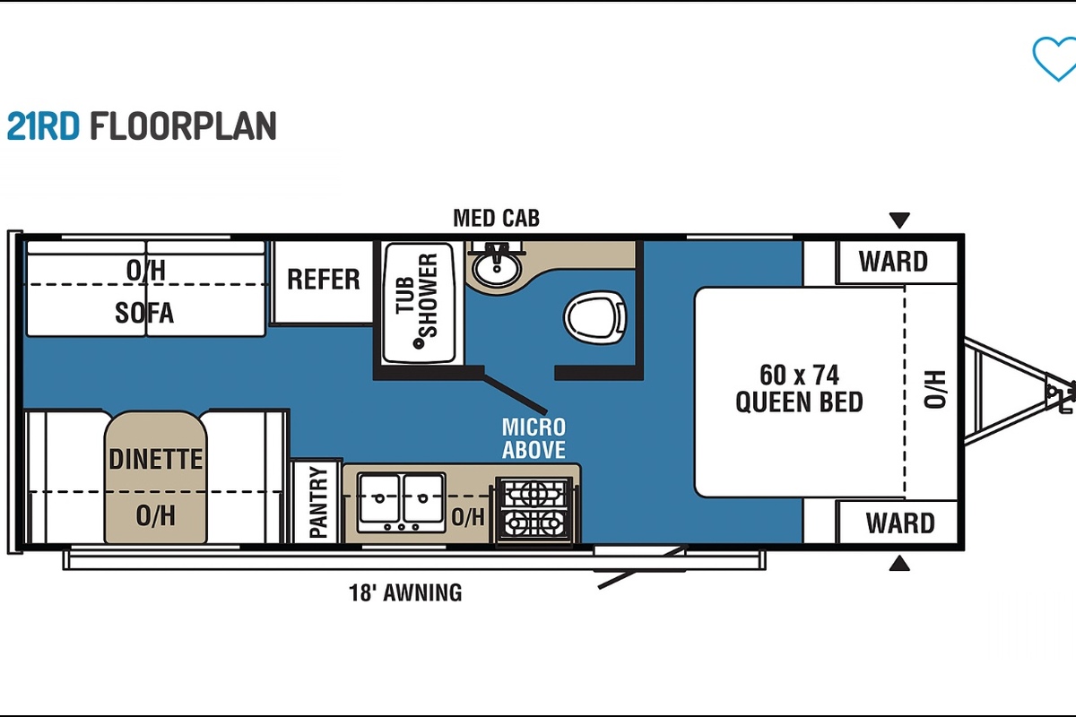 2018 Coachmen Clipper Ulta-lite 21RD, 2