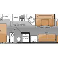 2014 Thor Motor Coach Chateau Series 33SW Scarlet HD-Max exterior with premium durable Gel-Coat, 1