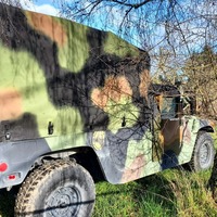 1993 AMC M998 Green Troop transport with up Armored doors, 4