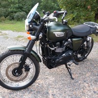 2012 Triumph T100 Scrambler 900 Khaki, 6