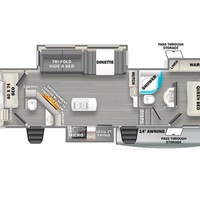 2022 Forest River Sandpiper 3440BH, 3