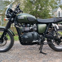 2012 Triumph T100 Scrambler 900 Khaki, 5