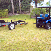 2009 EZgo Golf Cart with Trailer, 2