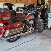 2009 Harley-Davidson electric glide Custom Classic  red touring, 0